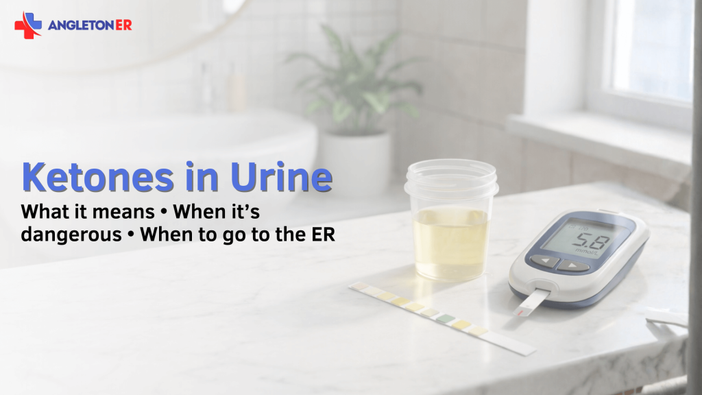 Ketones in Urine: What It Means, When It’s Dangerous, and When to Go to the ER 9 Urine sample cup, ketone test strip, and glucose meter on a bathroom counter, illustrating ketones in urine and diabetes warning signs