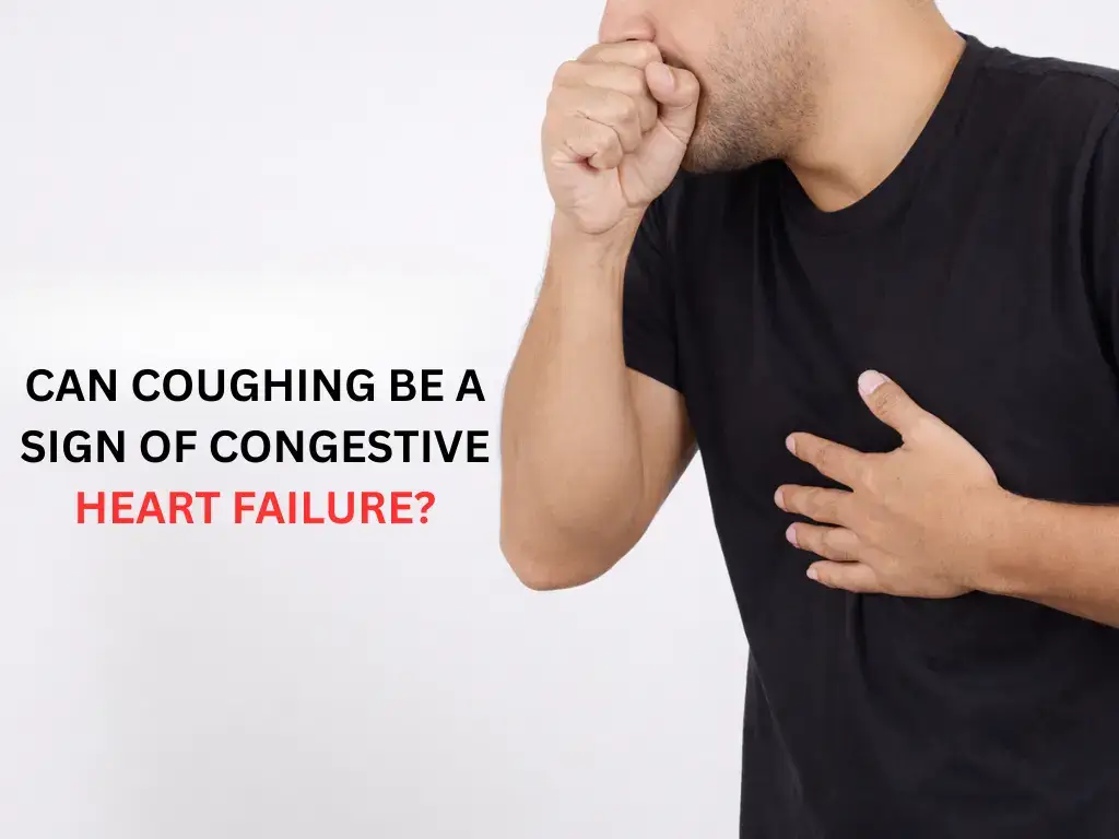 Does Congestive Heart Failure Cause Coughing? What a “Heart Failure Cough” Can Feel Like, and When It Shouldn’t Wait 1 Person coughing while holding chest, illustrating how a persistent cough and chest discomfort can be symptoms associated with congestive heart failure.